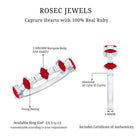 Rosec Jewels-Natural Marquise Ruby Diamond Half Eternity Ring