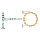 Rosec Jewels-Real Aquamarine and Diamond Full Eternity Ring