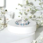 Rosec Jewels-Real Aquamarine and Diamond Full Eternity Ring