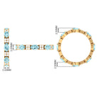 Rosec Jewels-Real Aquamarine and Diamond Full Eternity Ring