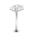 Zircon Teardrop Vintage Inspired Engagement Ring AAAA - Rosec Jewels