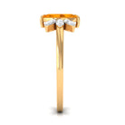 3/4 Ct Marquise Fire Opal and Diamond Engagement Ring AAA - Rosec Jewels