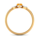 3/4 Ct Marquise Fire Opal and Diamond Engagement Ring AAA - Rosec Jewels