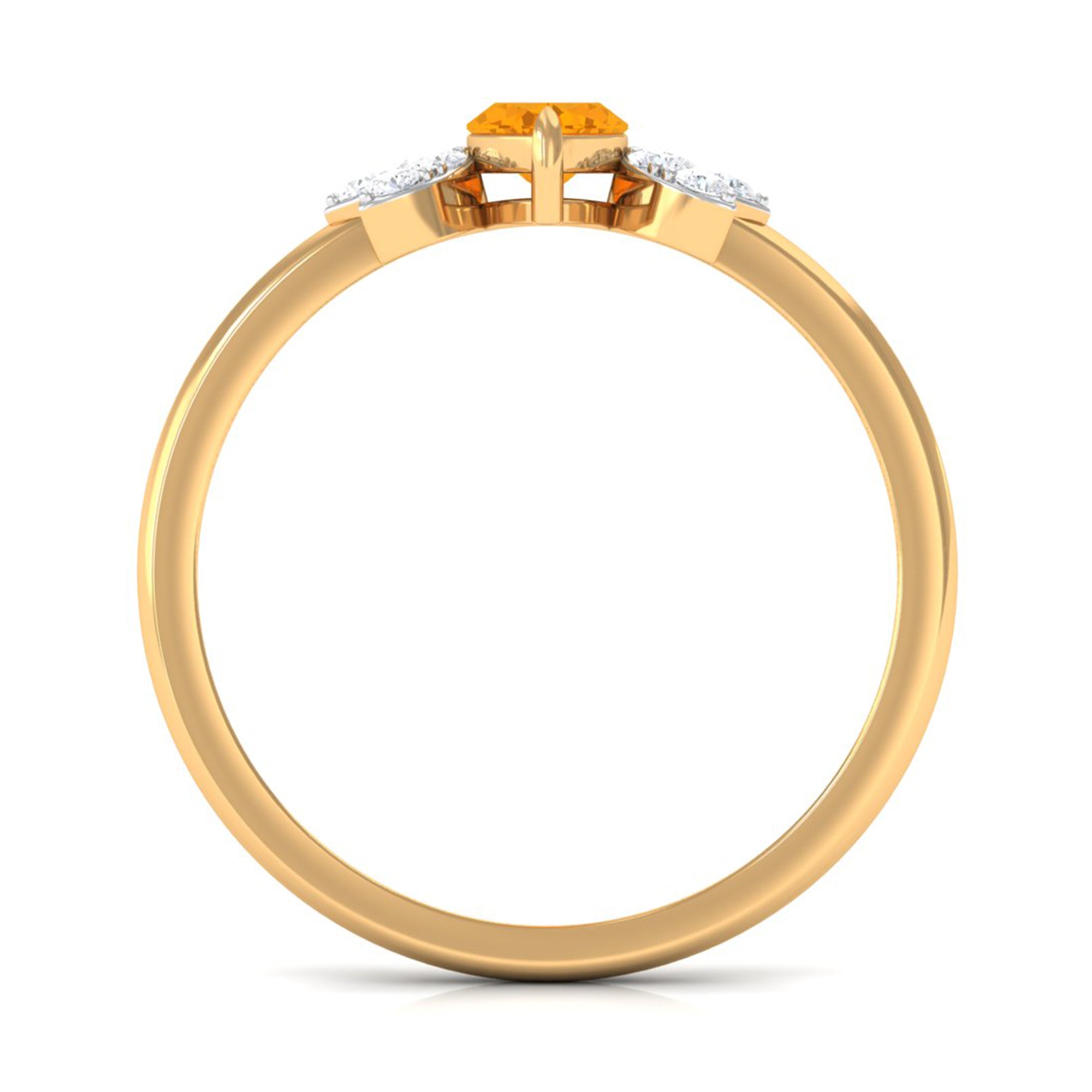 3/4 Ct Marquise Fire Opal and Diamond Engagement Ring AAA - Rosec Jewels