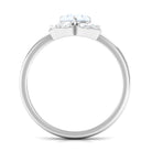 1.25 CT Moonstone and Diamond Floral Engagement Ring AAA - Rosec Jewels