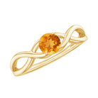 Certified Real Citrine Infinity Promise Ring with AAA - Rosec Jewels