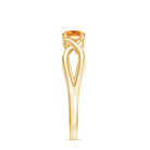 Certified Real Citrine Infinity Promise Ring with AAA - Rosec Jewels
