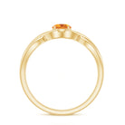 Certified Real Citrine Infinity Promise Ring with AAA - Rosec Jewels
