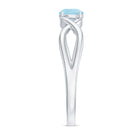 Rosec Jewels-Solitaire Aquamarine Infinity Promise Ring