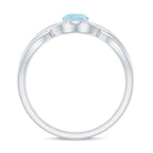 Rosec Jewels-Solitaire Aquamarine Infinity Promise Ring