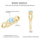 Rosec Jewels-Solitaire Aquamarine Infinity Promise Ring