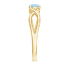 Rosec Jewels-Solitaire Aquamarine Infinity Promise Ring