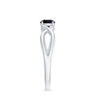 Rosec Jewels-Solitaire Black Onyx Infinity Promise Ring for Women