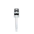Rosec Jewels-Natural Baguette Black Spinel Half Eternity Ring with Diamond