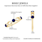 Rosec Jewels-Natural Blue Sapphire Promise Ring with Diamond