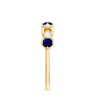 Rosec Jewels-Natural Blue Sapphire Promise Ring with Diamond