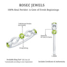 Rosec Jewels-Minimal Peridot Promise Ring with Diamond
