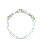 Rosec Jewels-Minimal Peridot Promise Ring with Diamond