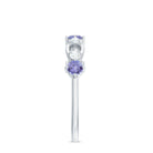 Rosec Jewels-Natural Tanzanite Diamond Ring for Promise
