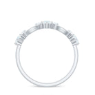 Minimal Promise Ring with Moonstone and Diamond AAA - Rosec Jewels
