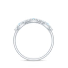 Moonstone and Diamond Wedding Anniversary Ring AAA - Rosec Jewels