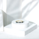 Baguette and Princess Cut London Blue Topaz Half Eternity Ring with Moissanite AAA - Rosec Jewels