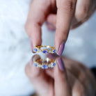 Rosec Jewels-Real Tanzanite and Diamond Half Eternity Ring