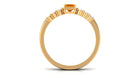 Rosec Jewels-Real Fire Opal Solitaire Ring set with Diamond