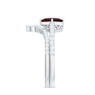 Rosec Jewels-Natural Princess Cut Garnet Diamond Wedding Bridal Ring Set
