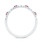 Rosec Jewels-Natural Ruby Heart Eternity Ring for Promise