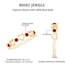 Rosec Jewels-Natural Ruby Heart Eternity Ring for Promise