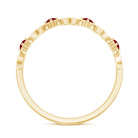 Rosec Jewels-Natural Ruby Heart Eternity Ring for Promise