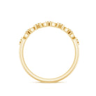Contemporary Diamond Half Eternity Band Ring for Women Natural - ( HI-SI ) - Rosec Jewels