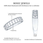 Natural Marquise Diamond Half Eternity Wedding Band Natural - ( HI-SI ) - Rosec Jewels