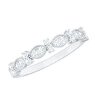 Rosec Jewels-Designer Diamond Half Eternity Ring for Valentines