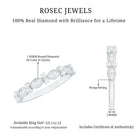 Rosec Jewels-Designer Diamond Half Eternity Ring for Valentines