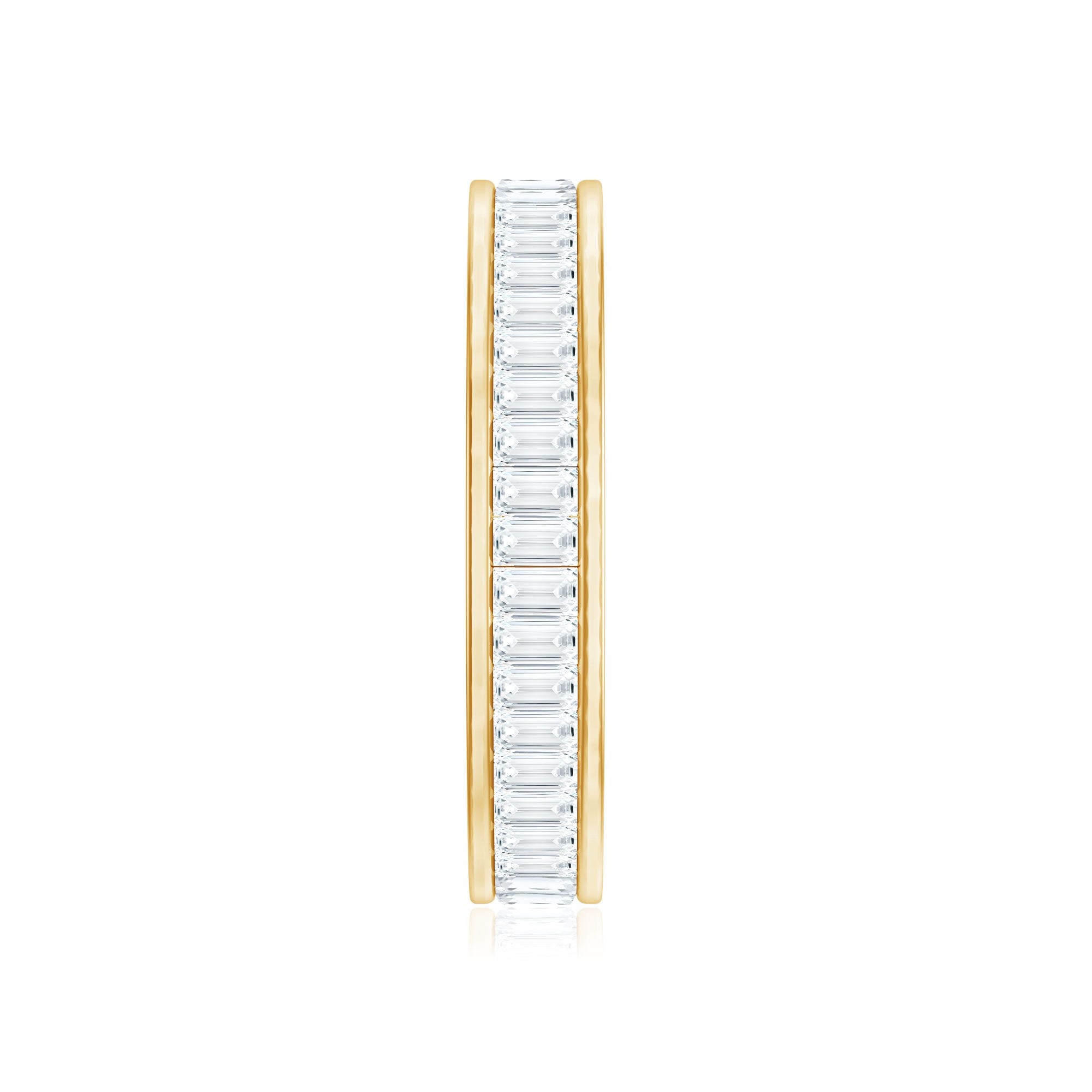 Baguette Cut Diamond Eternity Band in Channel Setting Natural - ( HI-SI ) - Rosec Jewels