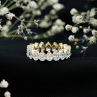 Rosec Jewels-Lab Grown Diamond Teardrop Wedding Band