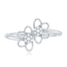 Rosec Jewels-Brilliant Cut Diamond Flower Promise Ring