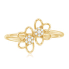 Rosec Jewels-Brilliant Cut Diamond Flower Promise Ring