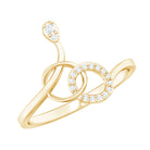 Natural Diamond Minimalist Promise Ring for Her Natural - ( HI-SI ) - Rosec Jewels