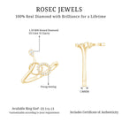 Natural Diamond Minimalist Promise Ring for Her Natural - ( HI-SI ) - Rosec Jewels