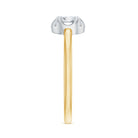 Round Shape Diamond Promise Ring in Illusion Setting Natural - ( HI-SI ) - Rosec Jewels