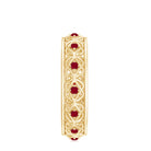 Natural Ruby Celtic Knot Wedding Band for Women AAA - Rosec Jewels
