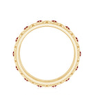 Natural Ruby Celtic Knot Wedding Band for Women AAA - Rosec Jewels