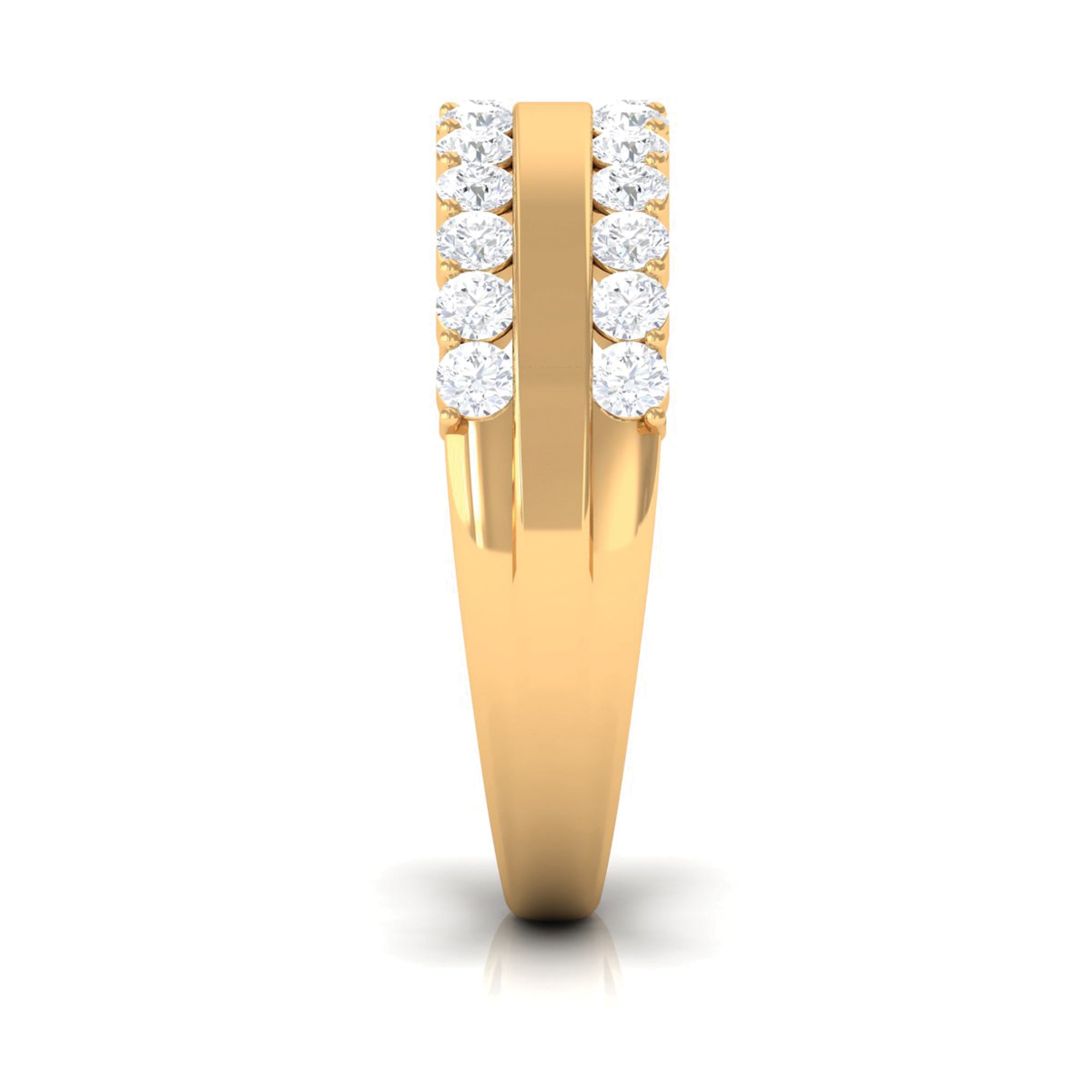 Certified Real Diamond Wedding Band Ring for Women Natural - ( HI-SI ) - Rosec Jewels