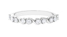 Rosec Jewels-Natural Diamond Half Eternity Infinity Ring for Valentines
