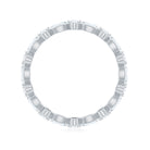 Oval and Marquise Cut Moissanite Stackable Eternity Ring D-VS1 - Rosec Jewels