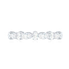 Oval and Marquise Cut Moissanite Stackable Eternity Ring D-VS1 - Rosec Jewels