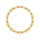 Oval and Marquise Cut Moissanite Stackable Eternity Ring D-VS1 - Rosec Jewels